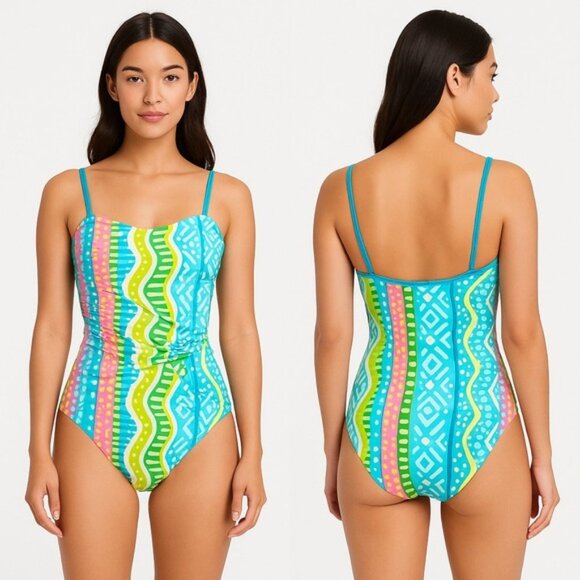 Vintage 90s Seawaves One Piece Swimsuit - Picture 1 of 9